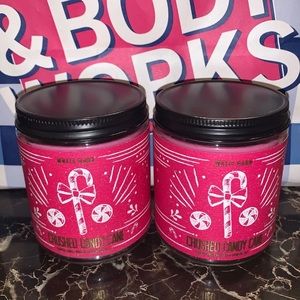 Crushed Candy Cane Single Wicks TWO